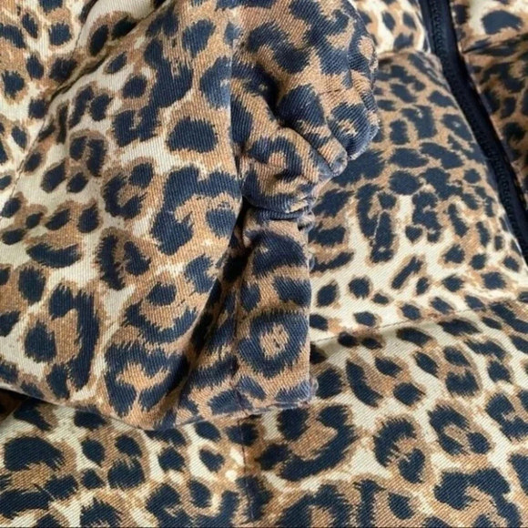 CONCEPTS Men’s GOOSE DOWN Puffer Hooded Jacket Leopard Print Size M - Picture 12 of 15